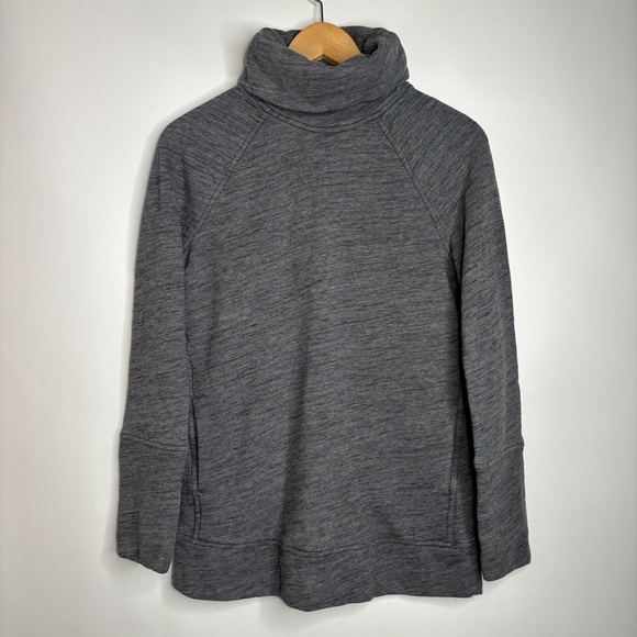 Lululemon To You Tunic Heathered Core Dark Grey Sweater size 4 - Picture 4 of 12